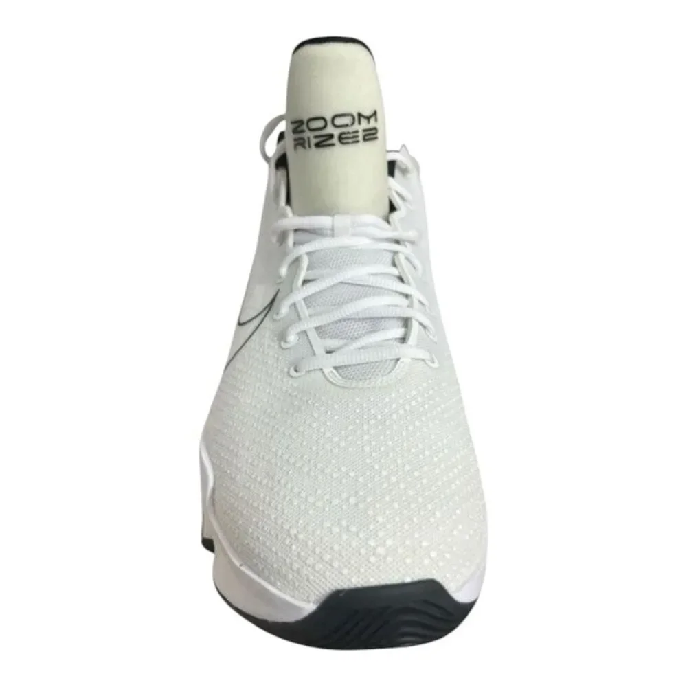 Nike Zoom Rize 2 TB Promo Basketball Shoes Men Size 18 White & Black Sneakers
